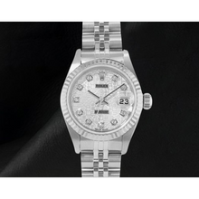 Afbeelding in Gallery-weergave laden, Rolex 26mm Zilveren Diamanten Wijzerplaat Jubilee Witgoud Jaar 2002 Dameshorloge