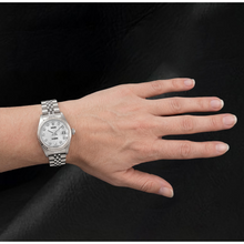 Afbeelding in Gallery-weergave laden, Rolex 26mm Zilveren Diamanten Wijzerplaat Jubilee Witgoud Jaar 2002 Dameshorloge