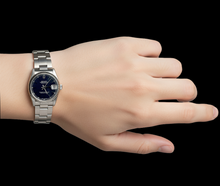 Afbeelding in Gallery-weergave laden, Rolex 31mm Date-just roestvrij staal blauwe wijzerplaat P4