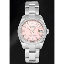 Afbeelding in Gallery-weergave laden, Rolex 31mm Date-just roze lichtgevende wijzerplaat dameshorloge