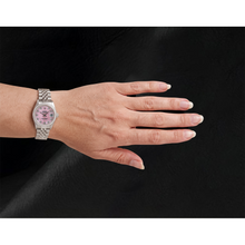 Afbeelding in Gallery-weergave laden, Rolex 31mm Roestvrij Staal Horloge met Roze Parelmoer Diamanten Wijzerplaat