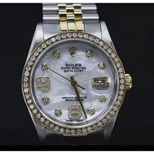 Afbeelding in Gallery-weergave laden, bedekt 2 kt. Aangepaste diamant Rolex