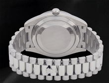 Afbeelding in Gallery-weergave laden, Rolex 41 mm Day Date II 218239 Witte Baguette Diamanten Wijzerplaat Witgoud President-band 18k