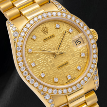 Afbeelding in Gallery-weergave laden, Rolex 68278 President 31 mm Champagne Jubilé Diamanten Wijzerplaat Geelgoud Horloge