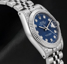 Afbeelding in Gallery-weergave laden, Rolex 6916 Datejust 26mm Blauwe Diamanten Wijzerplaat Roestvrij Staal Horloge