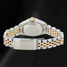 Afbeelding in Gallery-weergave laden, Rolex 6917 Datejust 26mm Champagne Baguette Diamanten Wijzerplaat Tweekleurig Horloge