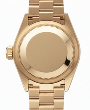 Afbeelding in Gallery-weergave laden, Rolex Champagne Stok wijzerplaat voorzitter horloge Datumjust diamanten rand Geel goud