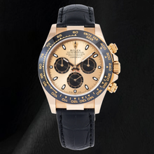 Afbeelding in Gallery-weergave laden, Rolex Cosmograph Daytona 116515LN 40mm Champagnekleurige Wijzerplaat Zwarte Oysterflex-band