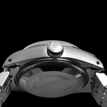 Afbeelding in Gallery-weergave laden, Rolex Dame Datumjust zilveren horloge Roestvrij stalen jubileumarmband Gecanneleerde rand