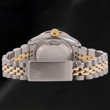 Afbeelding in Gallery-weergave laden, Rolex Dames Datejust 26 mm Olijfgroene Diamanten Wijzerplaat Tweekleurig Horloge