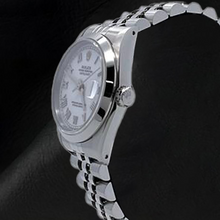 Afbeelding in Gallery-weergave laden, Rolex Dames Datejust Jubilee Armband Wit Romeins Wijzerplaat Horloge