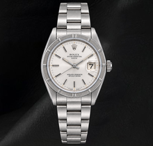 Afbeelding in Gallery-weergave laden, Rolex Date 1501 34mm Roestvrij Staal Horloge met Zilveren Wijzerplaat met Streepindexen