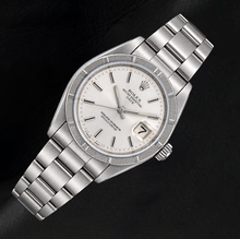 Afbeelding in Gallery-weergave laden, Rolex Date 1501 34mm Roestvrij Staal Horloge met Zilveren Wijzerplaat met Streepindexen