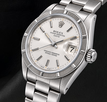 Afbeelding in Gallery-weergave laden, Rolex Date 1501 34mm Roestvrij Staal Horloge met Zilveren Wijzerplaat met Streepindexen