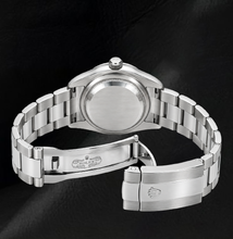 Afbeelding in Gallery-weergave laden, Rolex Date 34mm 115200 Zwarte Romeinse Wijzerplaat Roestvrij Staal Horloge