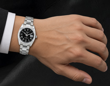 Afbeelding in Gallery-weergave laden, Rolex Date 34mm 115200 Zwarte Romeinse Wijzerplaat Roestvrij Staal Horloge