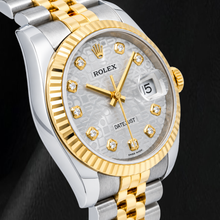 Afbeelding in Gallery-weergave laden, Rolex Datejust 116233 36mm Zilveren Jubilee Diamanten Wijzerplaat Tweekleurig Horloge