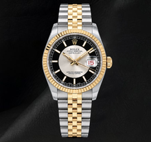 Afbeelding in Gallery-weergave laden, Rolex Datejust 116233 Zwarte Wijzerplaat 36mm Roestvrij Staal en Geelgoud Horloge