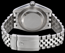 Afbeelding in Gallery-weergave laden, Rolex Datejust 126300 41mm Zwart Parelmoer Romeinse Diamanten Wijzerplaat Roestvrij Staal Horloge