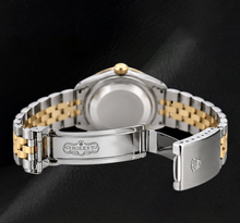 Afbeelding in Gallery-weergave laden, Rolex Datejust 16013 IJsblauwe Diamanten Wijzerplaat 36 mm Jubilee-band Tweekleurig Horloge