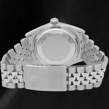 Afbeelding in Gallery-weergave laden, Rolex Datejust 1601 36mm Blauwe Diamanten Wijzerplaat Roestvrij Staal Horloge Jubilee-armband