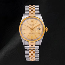 Afbeelding in Gallery-weergave laden, Rolex Datejust 1601 36mm Champagne Wijzerplaat met Streepindexen Tweekleurig Horloge