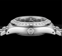 Afbeelding in Gallery-weergave laden, Rolex Datejust 16200 36mm Zwarte Diamanten Wijzerplaat Roestvrij Staal Horloge