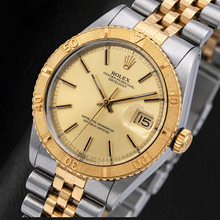 Afbeelding in Gallery-weergave laden, Rolex Datejust 16233 36mm Champagne Wijzerplaat met Streepindexen Tweekleurig Horloge