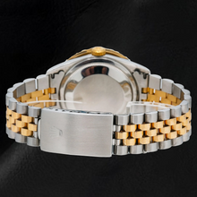 Afbeelding in Gallery-weergave laden, Rolex Datejust 16233 36mm Tweekleurig Horloge met Blauwe Oost-Arabische Wijzerplaat met Diamant-Pavé