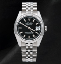Afbeelding in Gallery-weergave laden, Rolex Datejust 178240 Zwarte Lichtgevende Wijzerplaat 31mm Roestvrij Staal Horloge