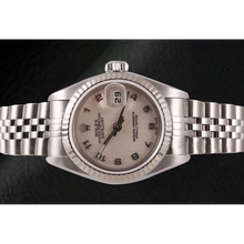 Afbeelding in Gallery-weergave laden, Rolex Datejust 26 mm Wit Jubilee Arabisch Wijzerplaat Roestvrijstalen Horloge
