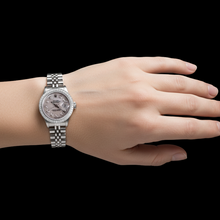 Afbeelding in Gallery-weergave laden, Rolex Datejust 26 mm Wit Parelmoer Wijzerplaat Diamanten Lunette Roestvrijstalen Horloge P1