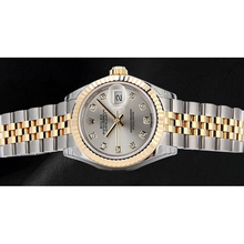 Afbeelding in Gallery-weergave laden, Rolex Datejust 279173 Zilveren Diamanten Wijzerplaat 28 mm Tweekleurig Horloge