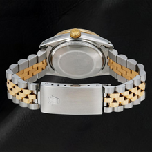 Afbeelding in Gallery-weergave laden, Rolex Datejust 6824 31mm Zwart Parelmoer Romeinse Diamanten Wijzerplaat Tweekleurig Jubilee-armband