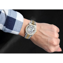 Afbeelding in Gallery-weergave laden, Rolex Datejust 31 mm Wit Parelmoer Diamant Wijzerplaat Two Tone Horloge