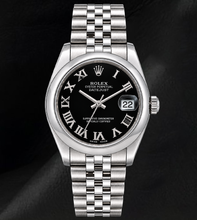 Afbeelding in Gallery-weergave laden, Rolex Datejust 31mm 178240 Roestvrij Staal Horloge met Zwarte Romeinse Wijzerplaat