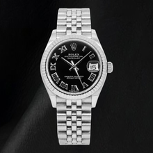 Afbeelding in Gallery-weergave laden, Rolex Datejust 31mm 278274 Zwarte Romeinse Wijzerplaat Roestvrij Staal Horloge
