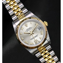 Afbeelding in Gallery-weergave laden, Rolex Datejust 36 mm Zilveren Romeinse Wijzerplaat Two Tone Horloge
