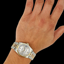 Afbeelding in Gallery-weergave laden, Rolex Datejust 36 mm Zilveren Romeinse Wijzerplaat Two Tone Horloge P1