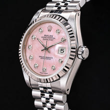 Afbeelding in Gallery-weergave laden, Rolex Datejust 36mm Roze Parelmoer Diamanten Wijzerplaat Roestvrij Staal