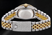 Afbeelding in Gallery-weergave laden, Rolex Datejust 68273 31mm Zwarte Romeinse Diamanten Wijzerplaat Tweekleurig Horloge