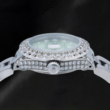 Afbeelding in Gallery-weergave laden, Rolex Datejust 69160 26mm Groene Diamanten Wijzerplaat Roestvrij Staal Semi-diamanten Oyster-armband Horloge
