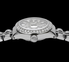Afbeelding in Gallery-weergave laden, Rolex Datejust 6916 26mm Roestvrij Staal Horloge met Grijze Diamanten Wijzerplaat