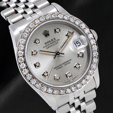 Afbeelding in Gallery-weergave laden, Rolex Datejust 78274 31 mm Zilveren Diamanten Wijzerplaat Roestvrij Staal Jubilee-armband Horloge