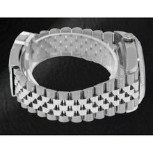 Afbeelding in Gallery-weergave laden, Rolex Datejust Grey Wimbledon Romeinse wijzerplaat 36mm roestvrij staal horloge