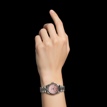 Afbeelding in Gallery-weergave laden, Rolex Datumjust-horloge met roze Romeinse wijzerplaat, roestvrijstalen jubileumarmband P2
