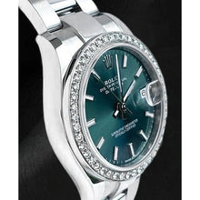 Afbeelding in Gallery-weergave laden, Rolex diamanten mintgroen