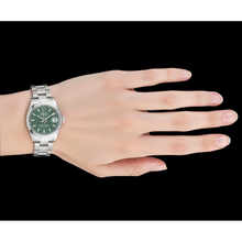 Afbeelding in Gallery-weergave laden, Rolex Datumjust 31 mm mintgroen roestvrijstalen horloge met lichtgevende wijzerplaat P3