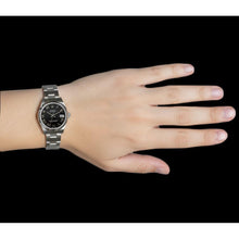 Afbeelding in Gallery-weergave laden, Rolex Datumjust 31 mm roestvrijstalen dameshorloge met zwarte Romeinse wijzerplaat