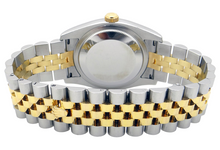 Afbeelding in Gallery-weergave laden, Rolex Datumjust 36 mm herenhorloge met diamanten wijzerplaat, gecanneleerde rand snel ingesteld